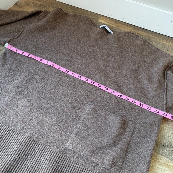 Zara Brown Oversized Knit Marl Sweater - Picture 8 of 13